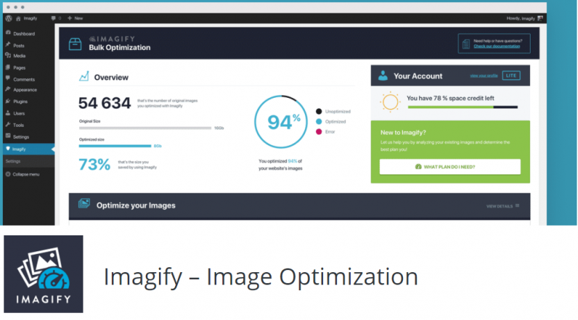 Image optimization with imagify