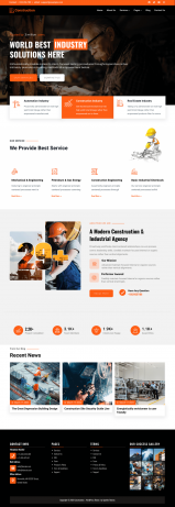 Free Construction WordPress Theme - Construction Light