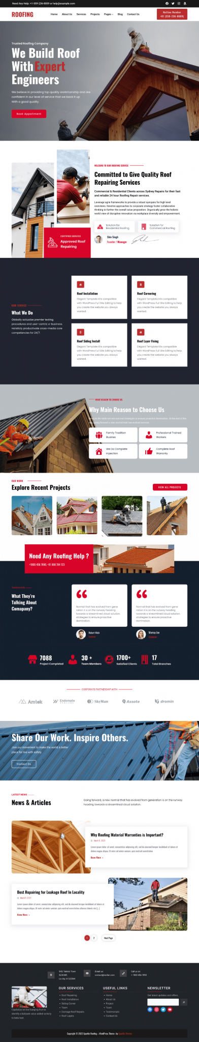 Free Construction WordPress Theme - Construction Light