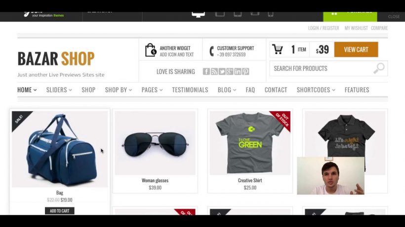 bazar shop ecommerce wordpress themes