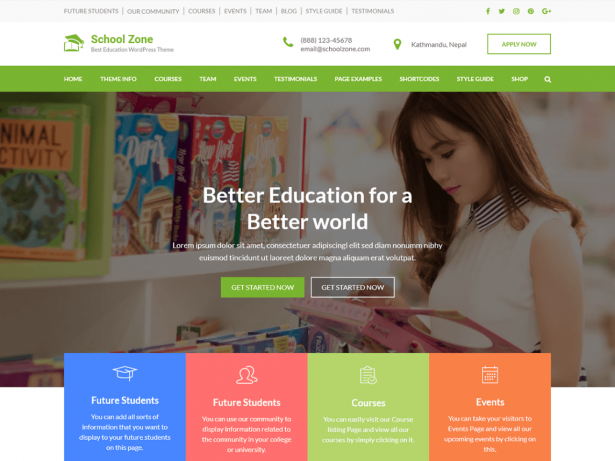 free education wordpress themes