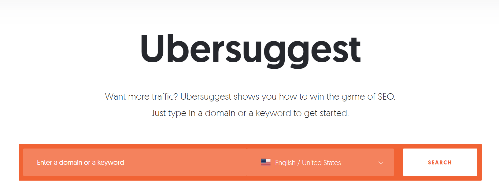 ubersuggest keyword tool