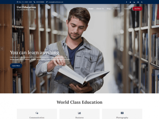 free education wordpress themes