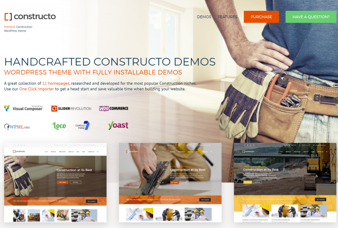Best Premium WordPress Construction theme- Sparkle Themes