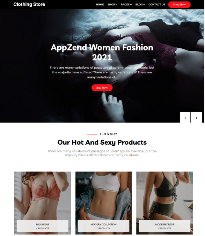 Clothing-Store, Appzend