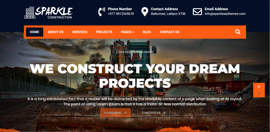 Construction Pro Multipurpose WordPress Theme 